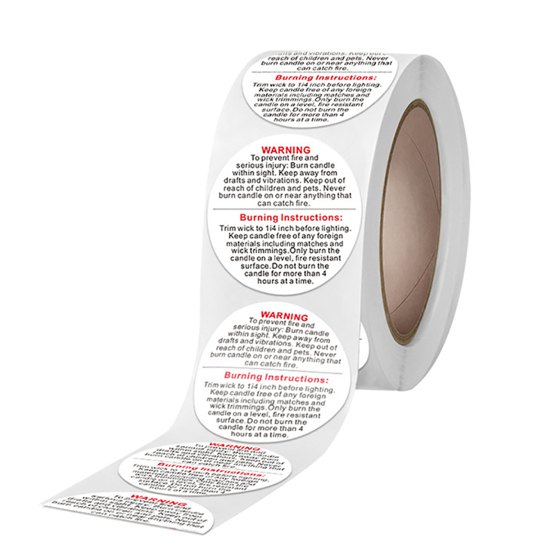 【New】500pcs/roll Candle Warnin - đánh giá và giá Candle Warning Label