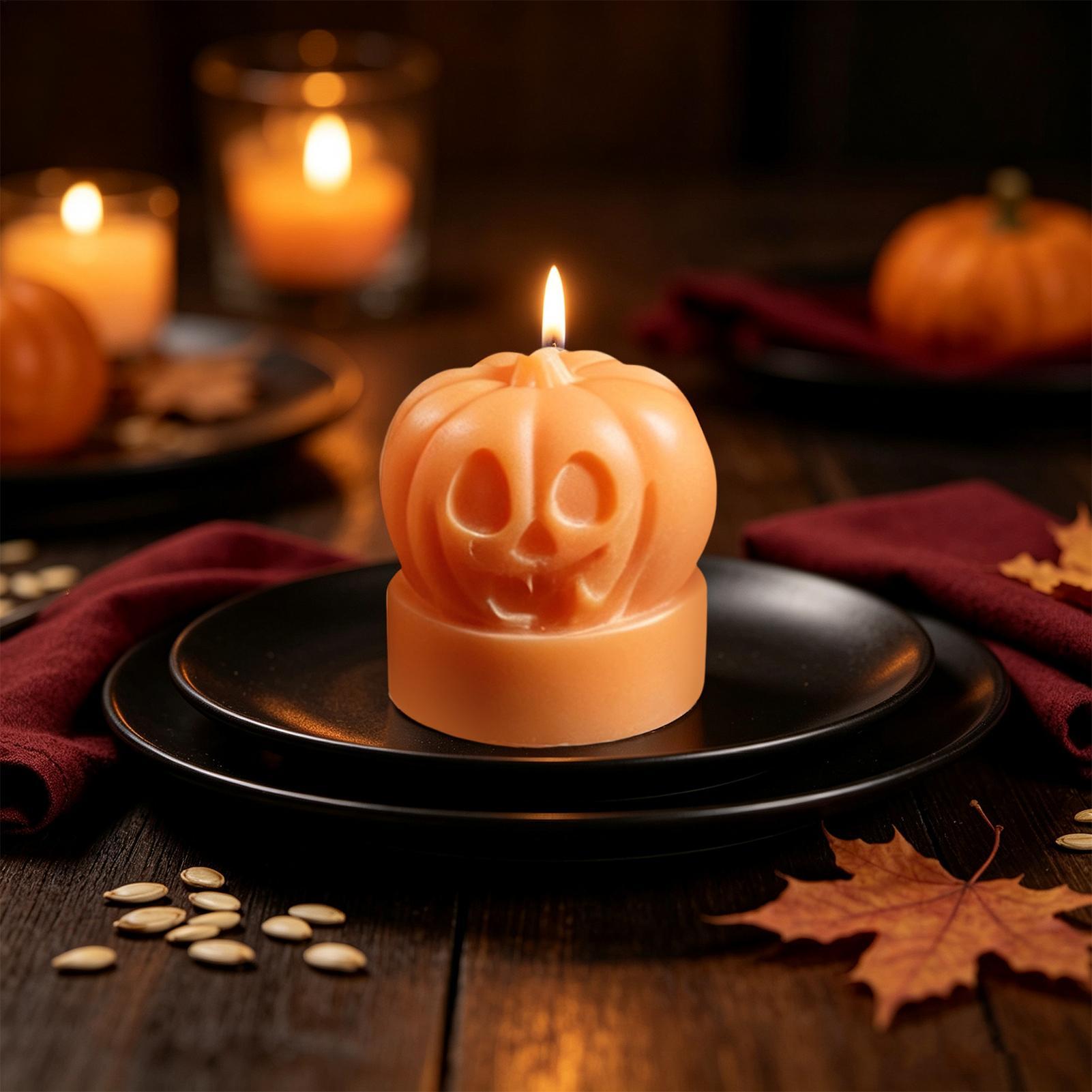 1PC Halloween Pumpkin Silicone - đánh giá và giá Candle Making Workshops