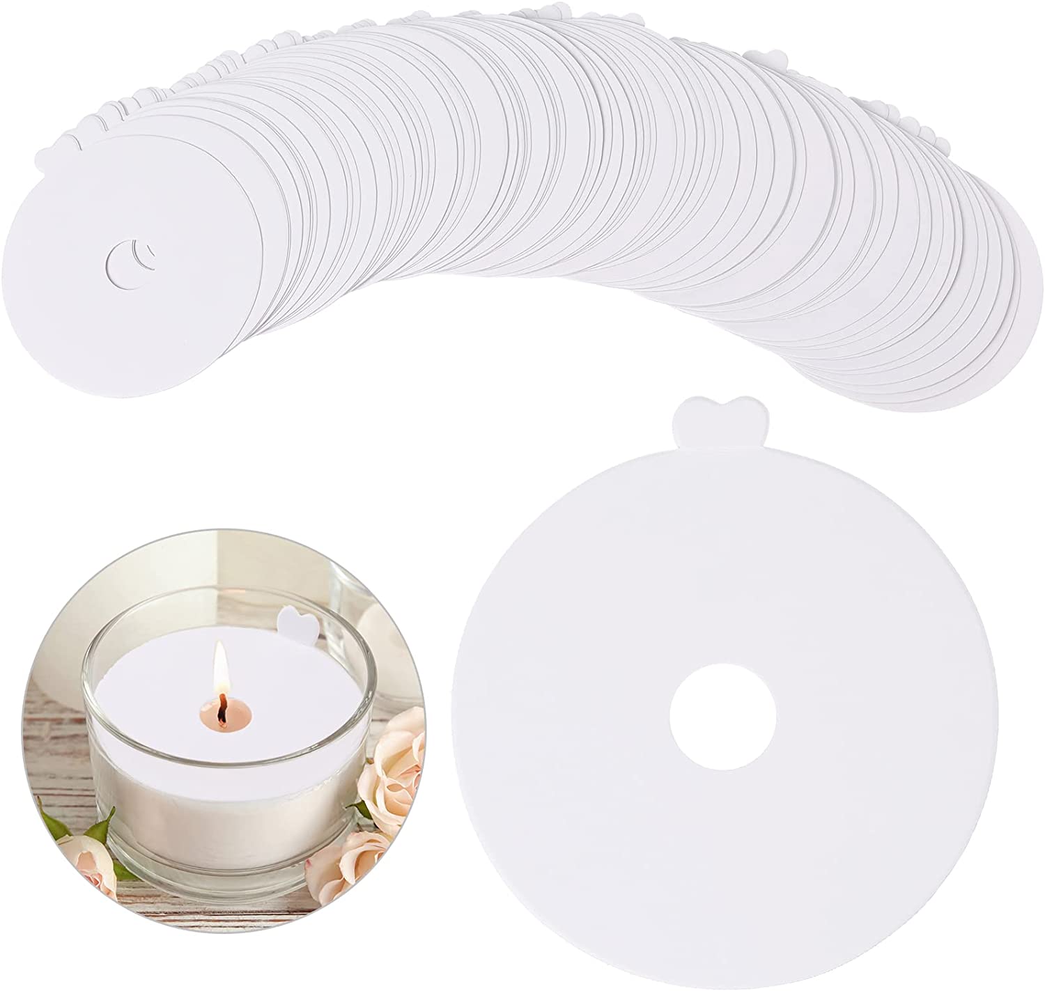 100 Chiếc Nến Bụi Bảo Vệ Giấy  - đánh giá và giá Candle Warning Label