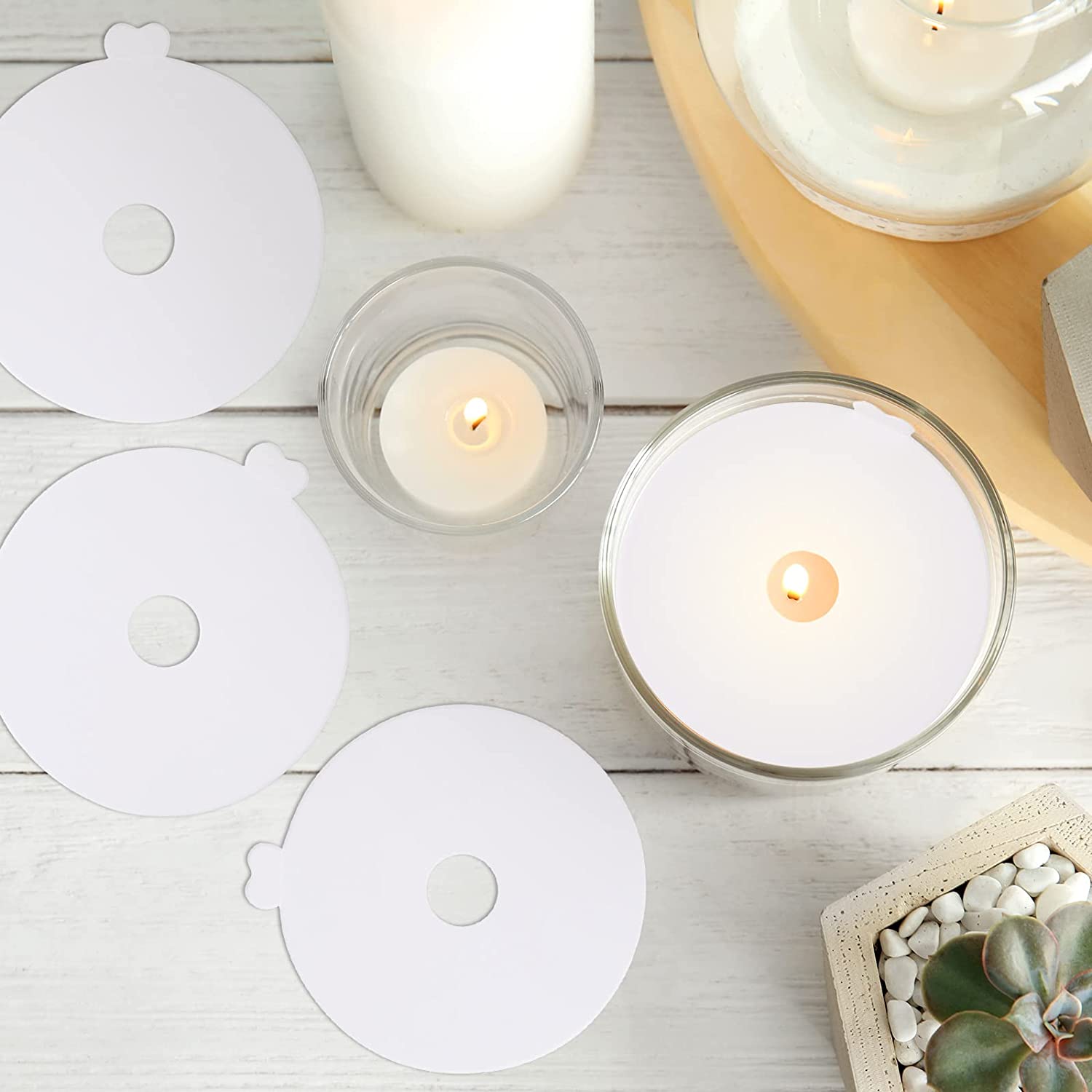 100 Chiếc Nến Bụi Bảo Vệ Giấy  - đánh giá và giá Candle Warning Label