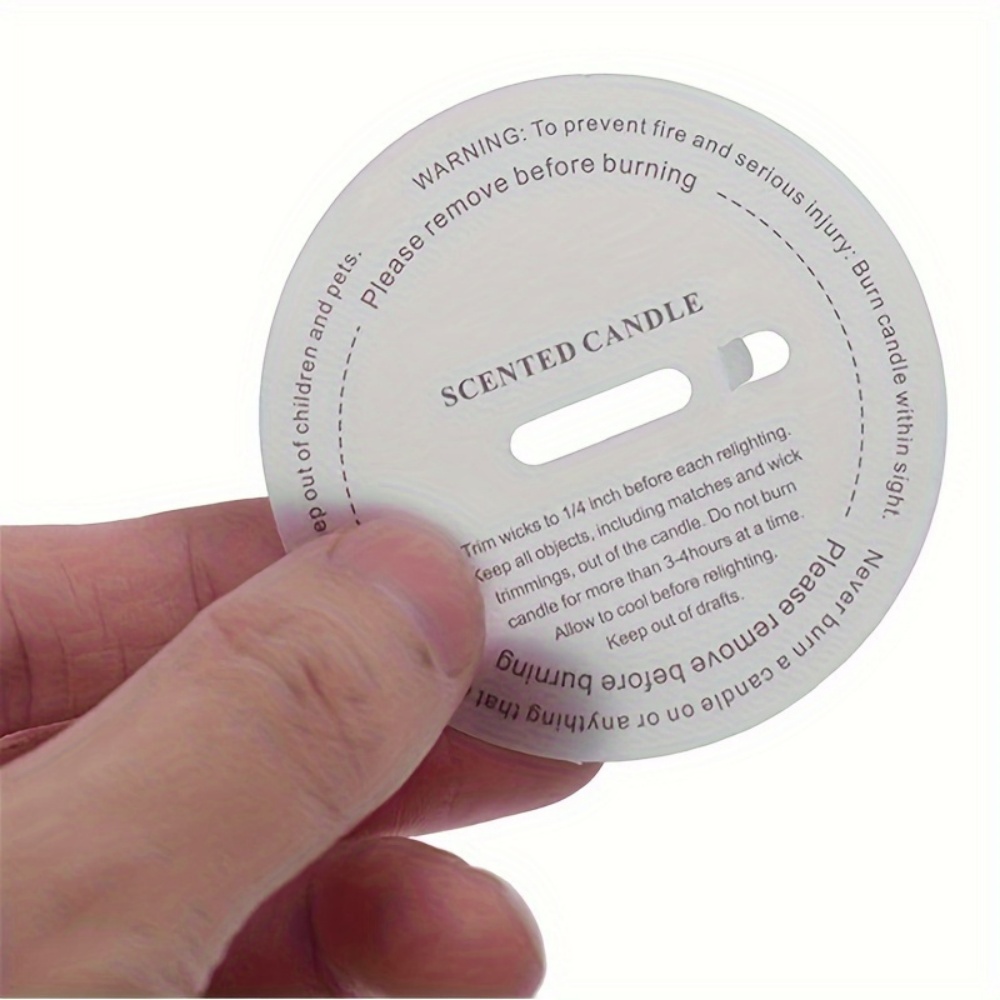 10/50 Pcs Candle Cup Labels Ro - đánh giá và giá Candle Warning Label