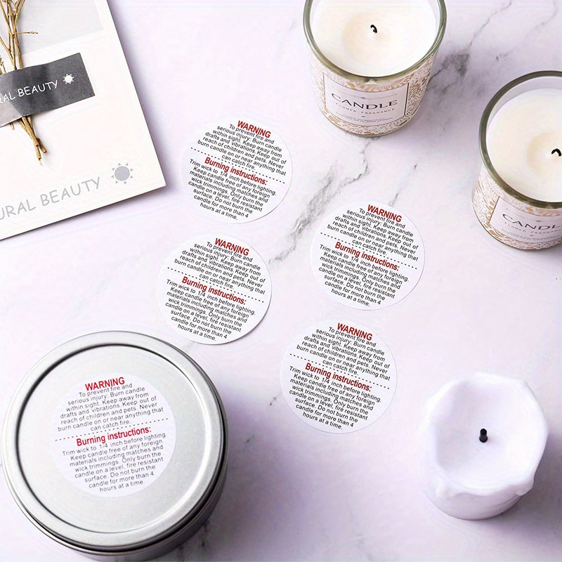 1roll,500pcs Candle Warning La - đánh giá và giá Candle Warning Label