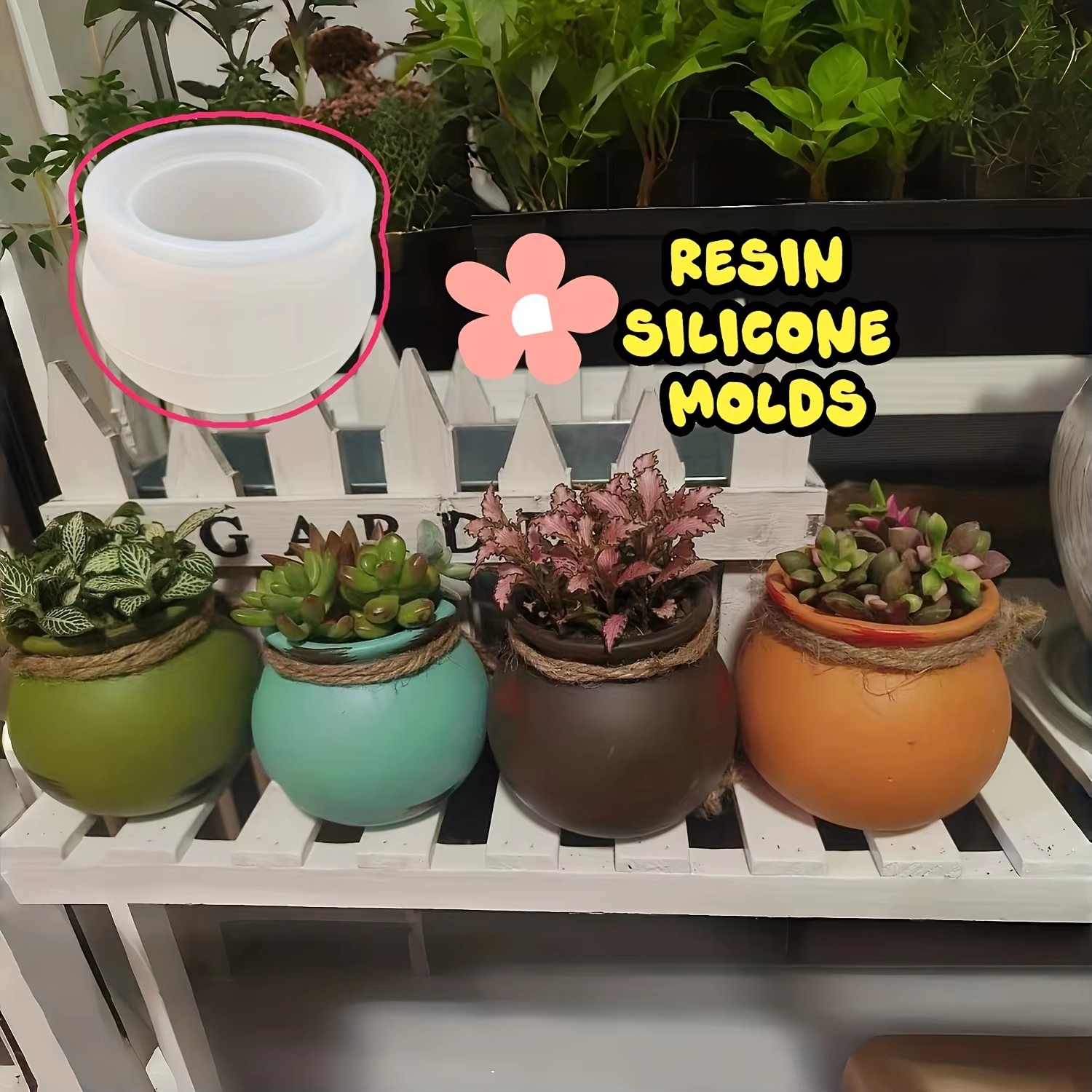 Silicone Flower Pot Molds, Res - đánh giá và giá Candle Making Scents