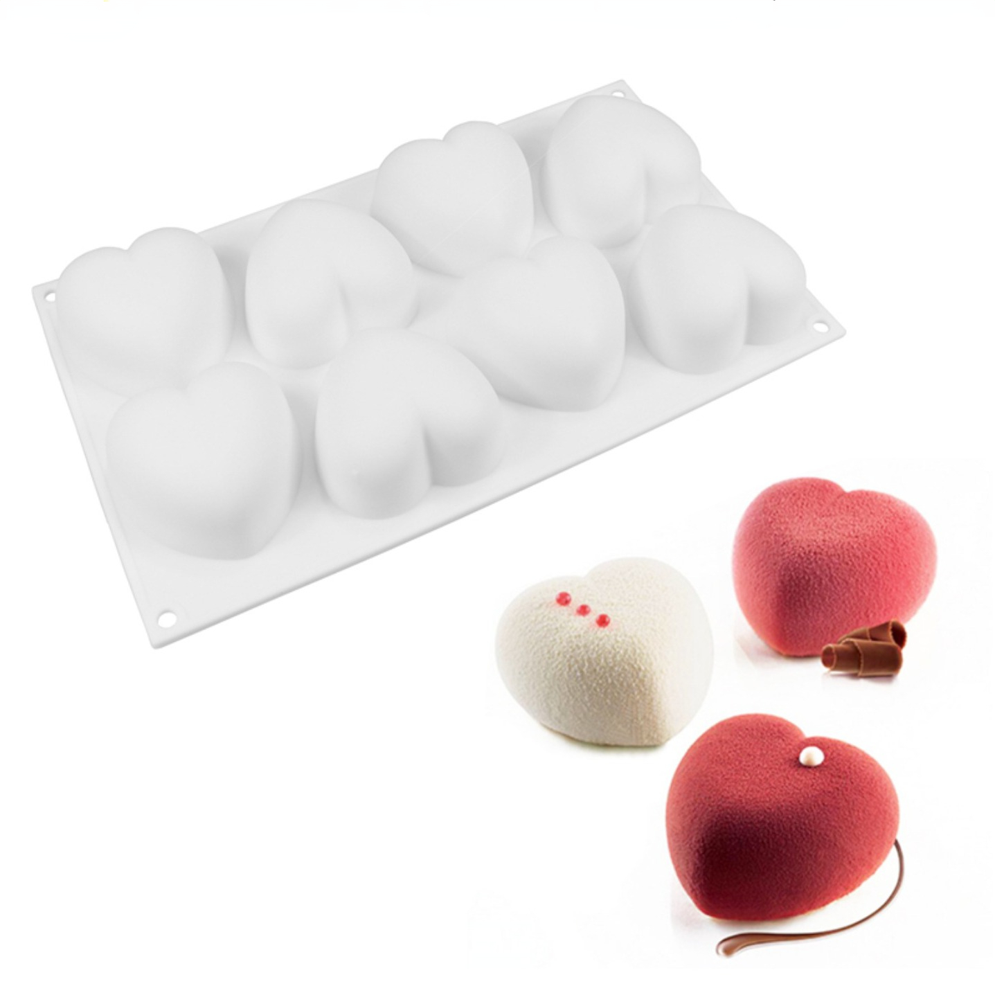 Love Heart Silicone Soap Mold  - đánh giá và giá Candle Making At Home