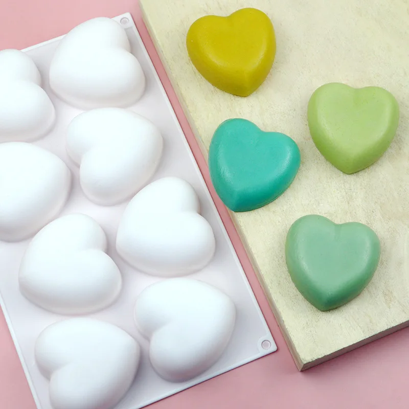 Love Heart Silicone Soap Mold  - đánh giá và giá Candle Making At Home