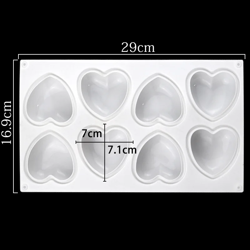 Love Heart Silicone Soap Mold  - đánh giá và giá Candle Making At Home