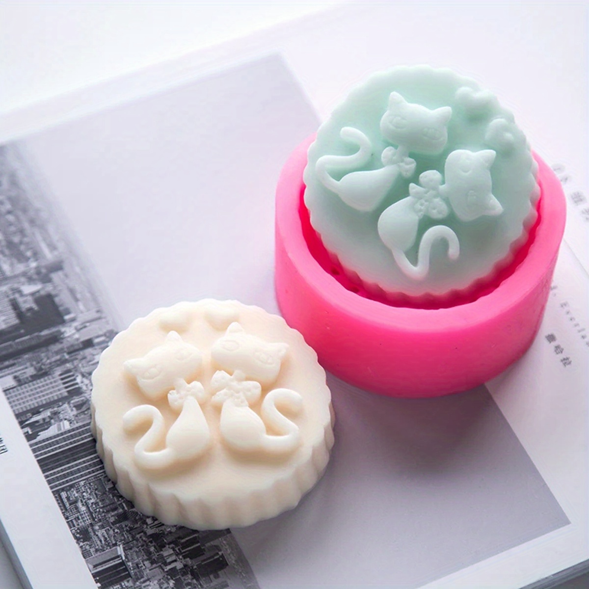 1-Piece Silicone Cat Soap Mold - đánh giá và giá Candle Making With Beeswax