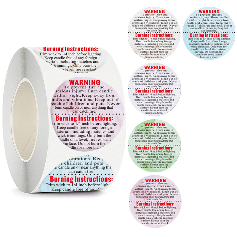 500Pcs Warning Labels Candle J - đánh giá và giá Candle Warning Label