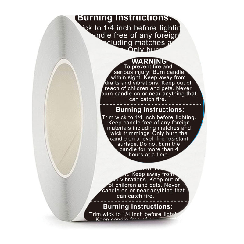 500Pcs Warning Labels Candle J - đánh giá và giá Candle Warning Label