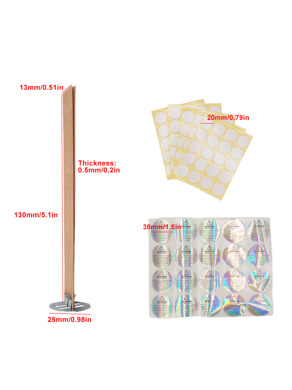 100 Pieces/200 Pieces for Cher - đánh giá và giá Candle Warning Label