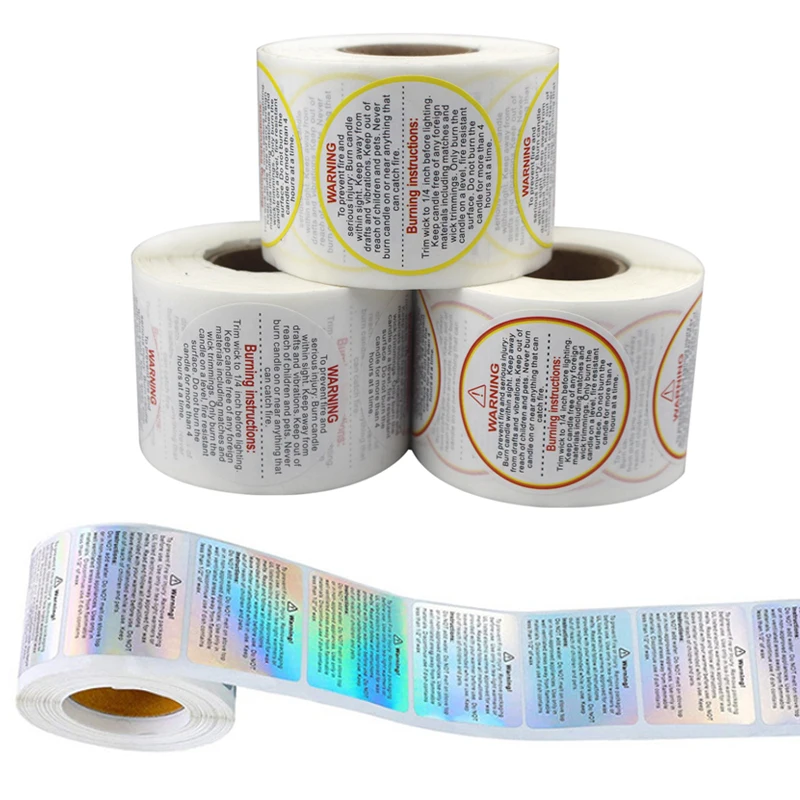 500Pcs Candle Warning Label La - đánh giá và giá Candle Warning Label
