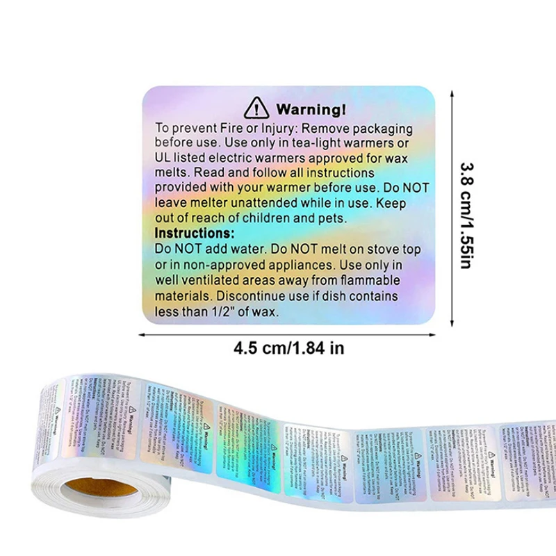 500Pcs Candle Warning Label La - đánh giá và giá Candle Warning Label