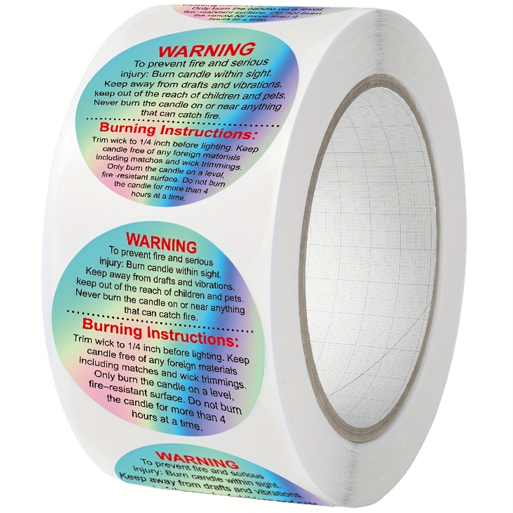 500pcs Wax Melt Warning Labels - đánh giá và giá Candle Warning Label