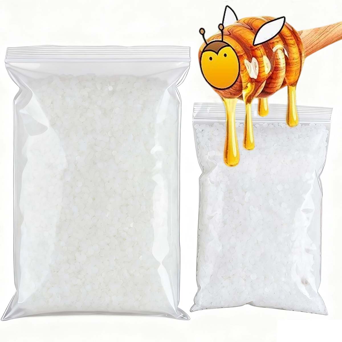 200g-1000g White Beeswax Pure  - đánh giá và giá Candle Making With Beeswax