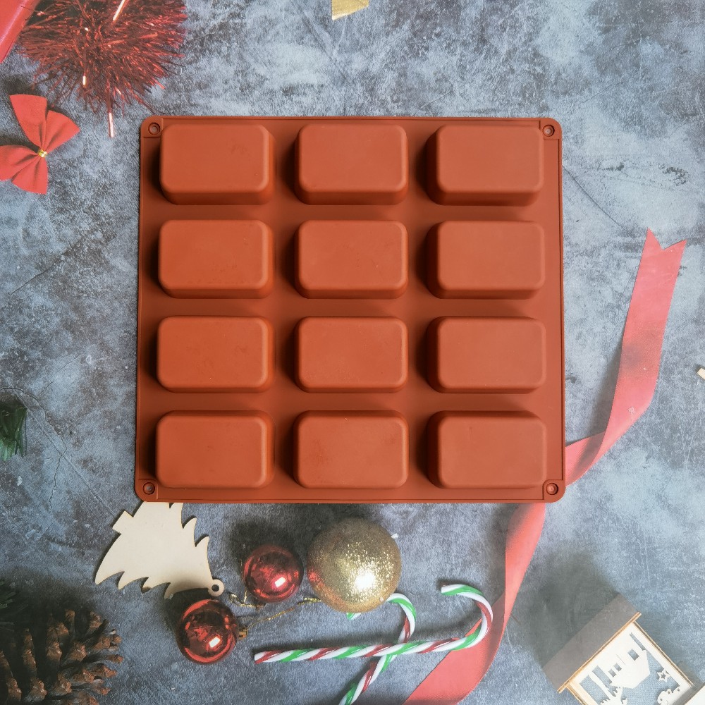 12 Cavity Square Silicone Soap - đánh giá và giá Candle Making With Beeswax