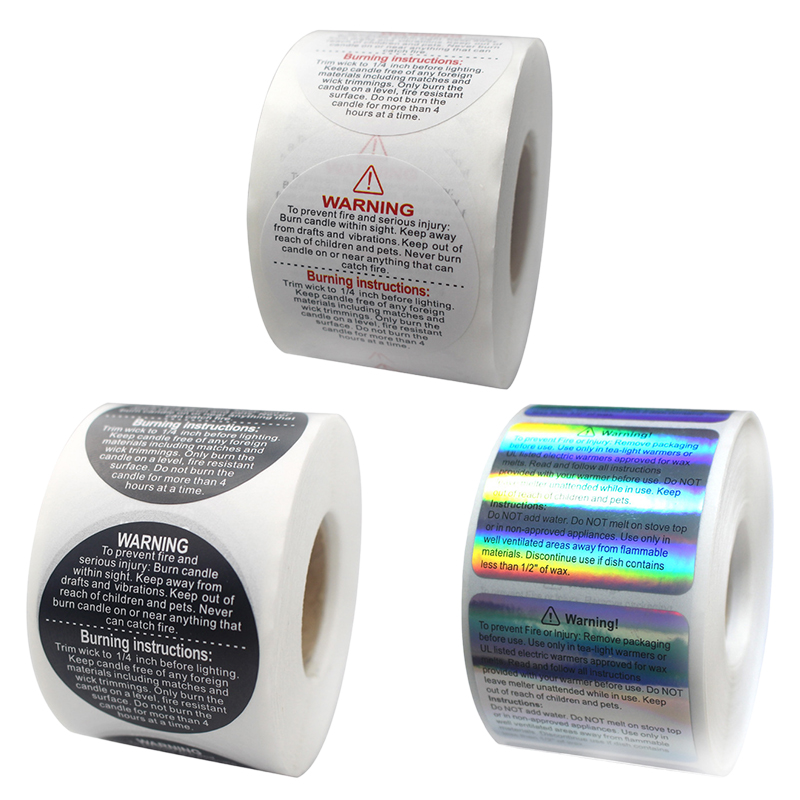 500PCS Waterproof Candle Warni - đánh giá và giá Candle Warning Label