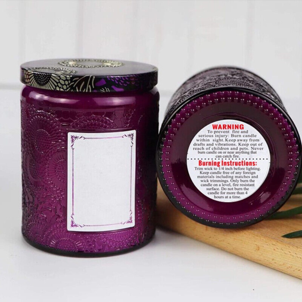 Self-adhesive Label Candle Jar - đánh giá và giá Candle Warning Label